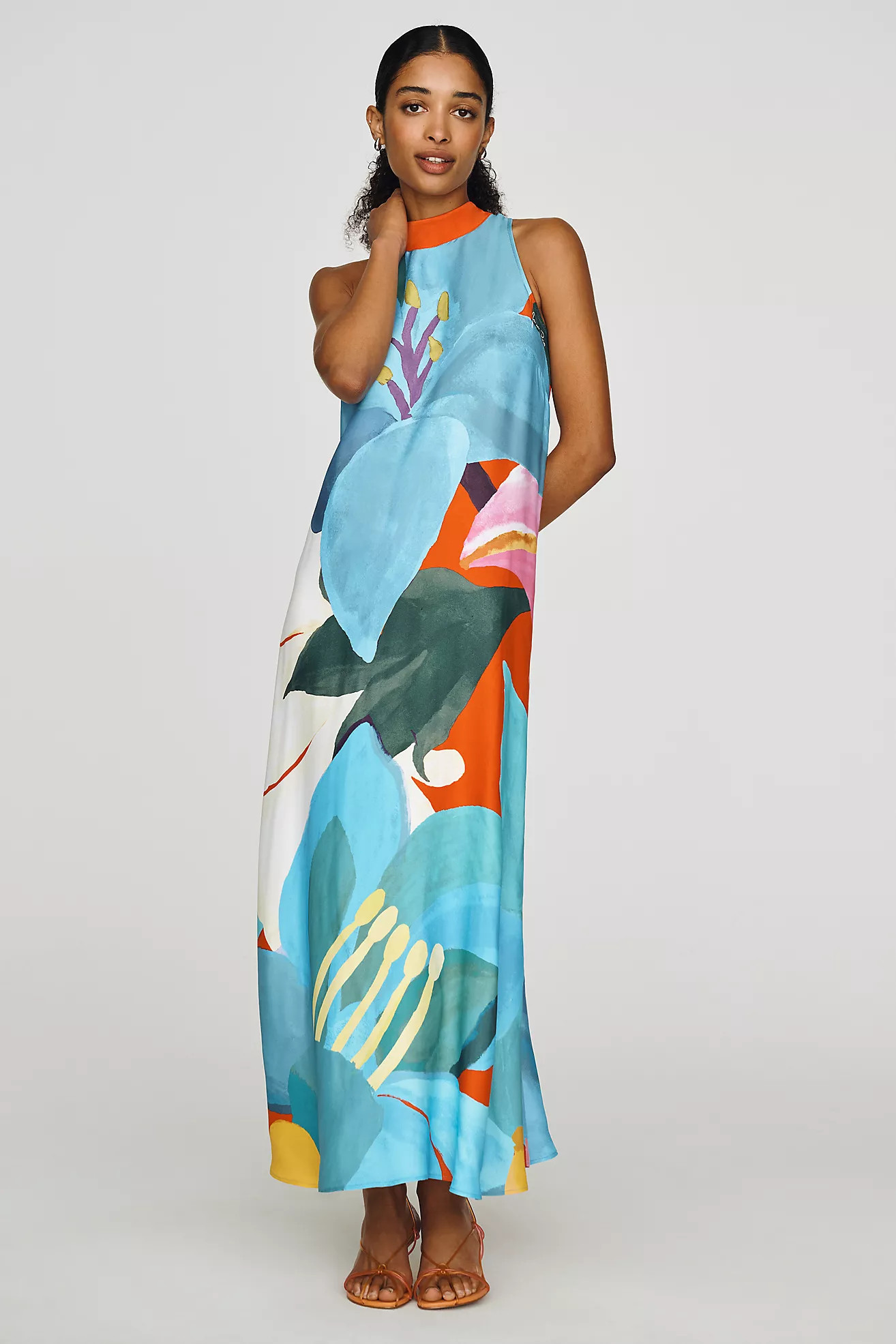 Farm Rio Halter Maxi Dress | Anthropologie (US)