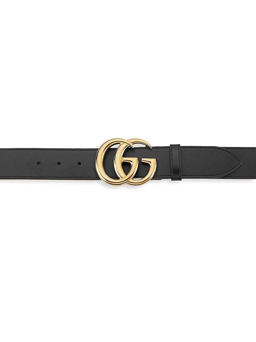 Gucci Men's New Marmont Leather Belt - Black - Size 40 | Saks Fifth Avenue