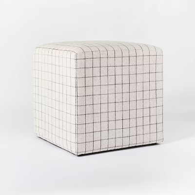 Lynwood Square Upholstered Cube Ottoman - Threshold™ designed with Studio McGee | Target