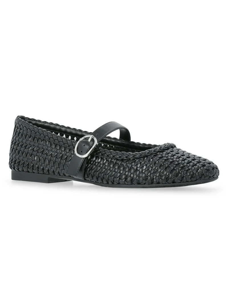 Time and Tru Women's Woven Ballet Flats | Walmart (US)