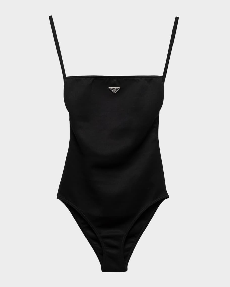 Prada Strappy Backless One-Piece Swimsuit | Neiman Marcus