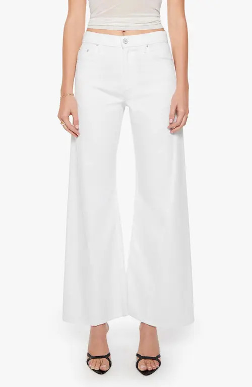 MOTHER Lemon Twist High Waist Wide Leg Jeans in Pinch Of Salt at Nordstrom, Size 24 | Nordstrom