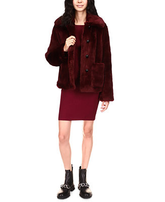 Michael Kors Faux-Fur Jacket & Reviews - Coats & Jackets - Women - Macy's | Macys (US)