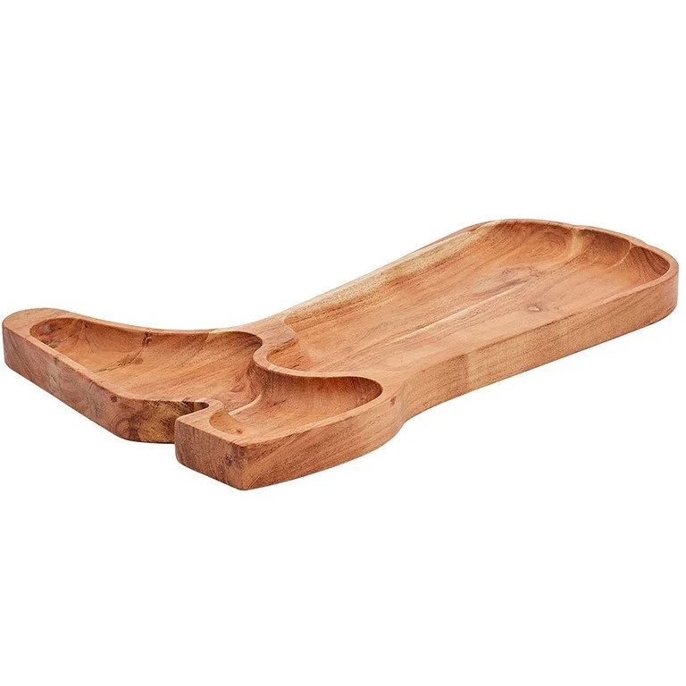 Dolly Parton 2-Section Acacia Wood Boot Serving Tray - Walmart.com | Walmart (US)