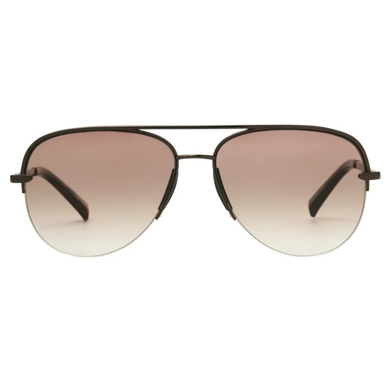 Foster Grant Women's Aviator Fashion Sunglasses, Brown | Walmart (US)