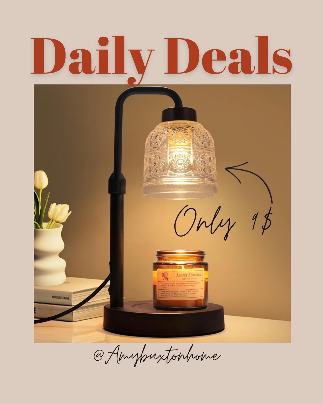 $9.xx 
Candle Warmer Lamp with Timer Dimmable

Use Code: 37R8XVVX
Works only on A1 black


#LTKHome #LTKSpringSale #LTKSaleAlert