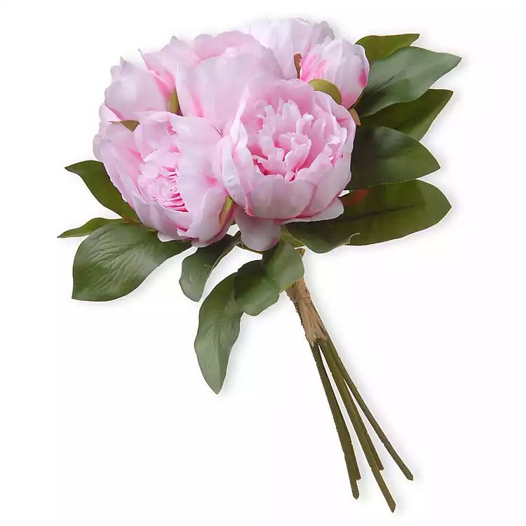 Light Pink Peony Bundle Bouquet | Kirkland's Home