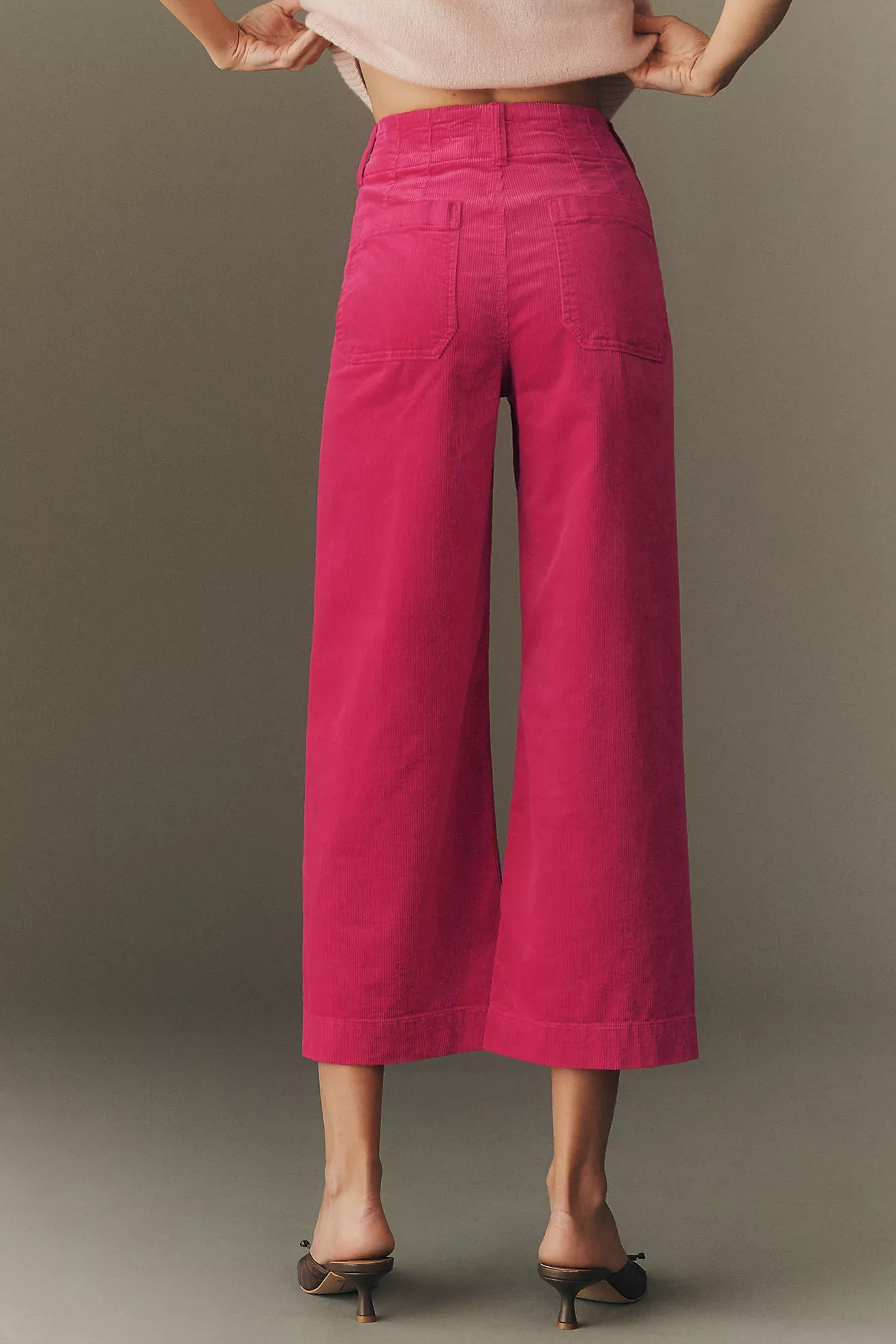 The Colette Corduroy Crop Wide-Leg Pants by Maeve | Anthropologie (US)