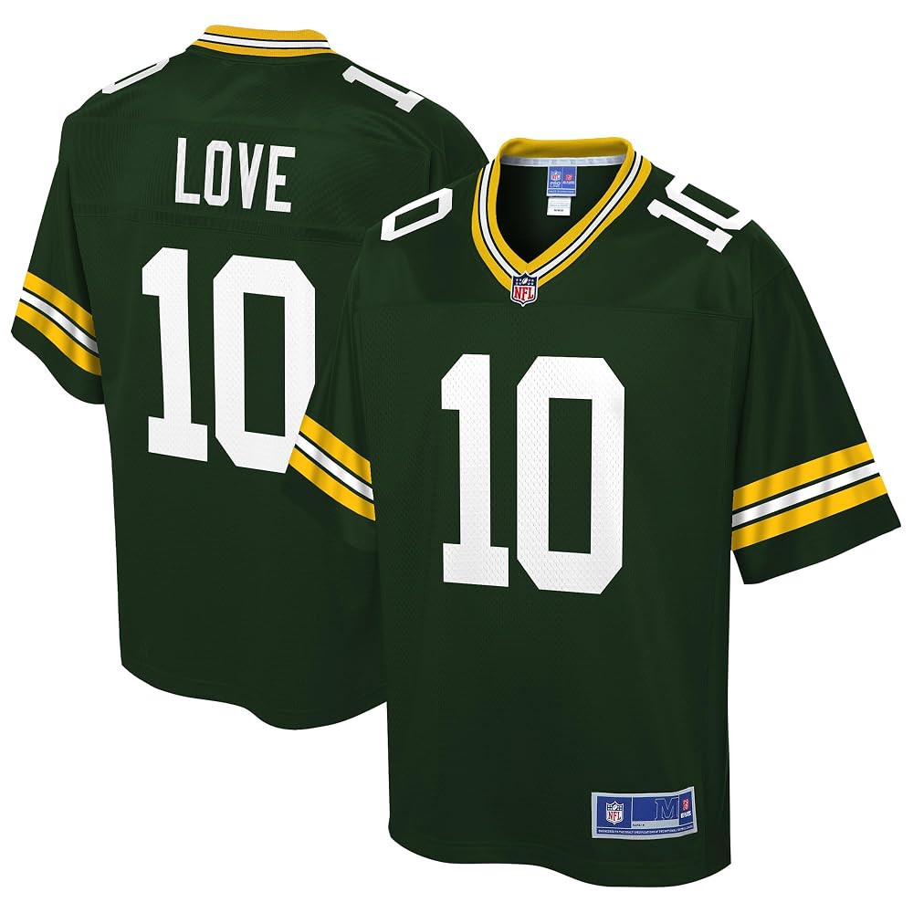 NFL PRO LINE Men's Jordan Love Green Green Bay Packers Team Player Jersey | Amazon (US)