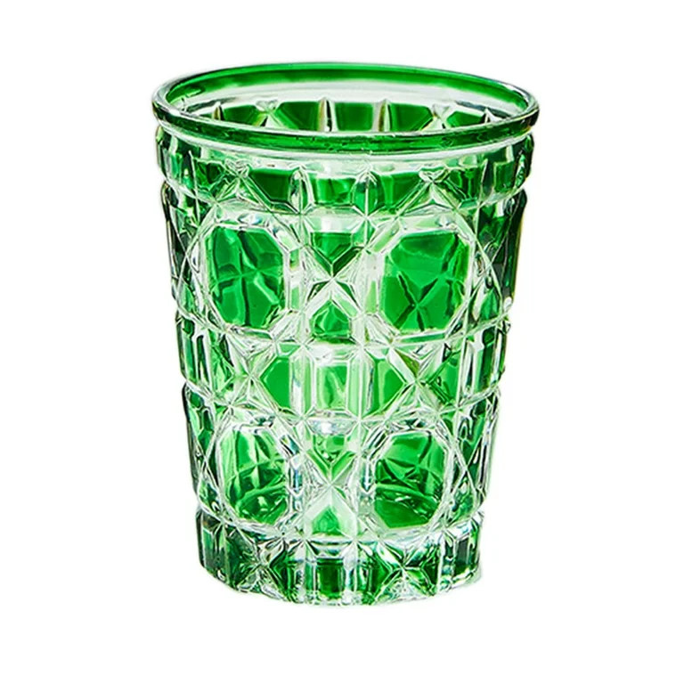 Haifle/Colorful Glass Bathroom Tumblers, Bathroom Tumbler Cup, 11oz Bathroom Glasses Drinking, To... | Walmart (US)