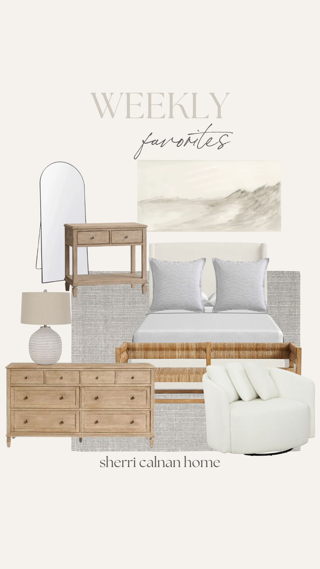 Weekly Favorites

beige bedroom, coastal bedroom, bedroom inspo, quince, pottery barn, wood furniture, wayfair, sherri calnan home 

 

#LTKSeasonal #LTKHome #LTKStyleTip