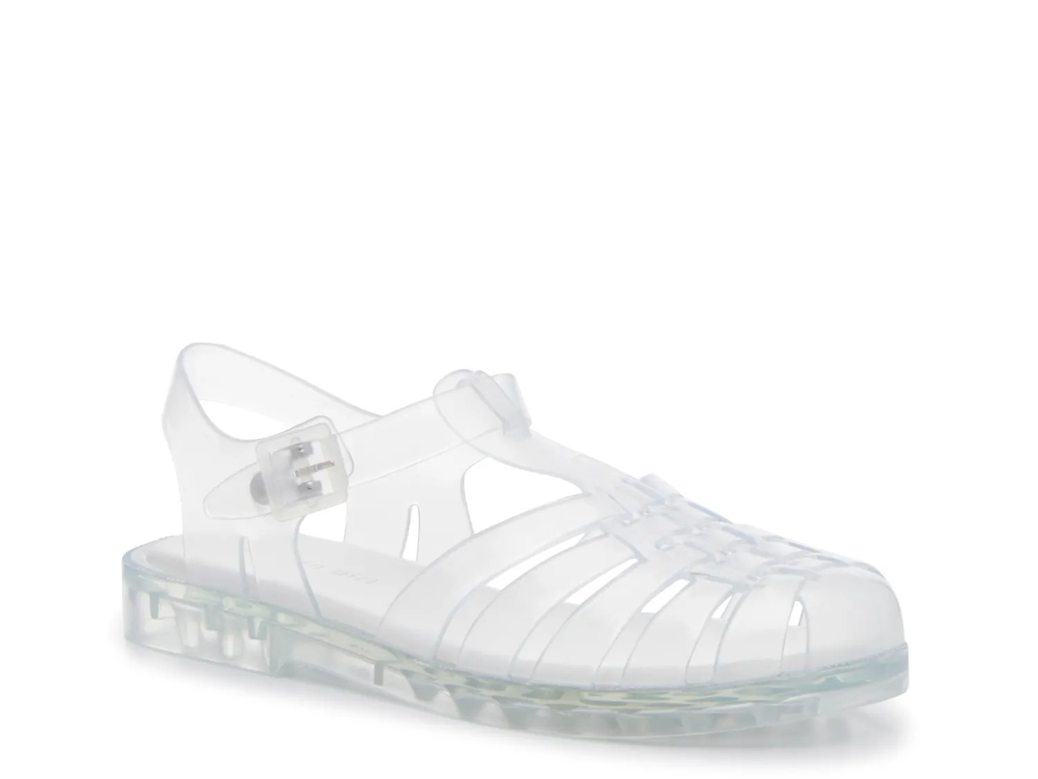 Madden Girl Sweet Jelly Fisherman Sandal | Women's | Clear | Size 9 | Sandals | Ankle Strap | Jelly | DSW