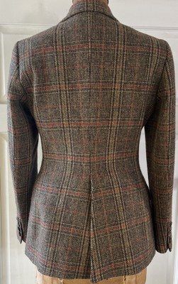 T.ba Spain Olive Brown Plaid Wool Lined Riding Jacket Classic Blazer Sz 36 $995  | eBay | eBay US