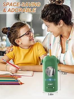 AFMAT Electric Pencil Sharpener, Fully Automatic Pencil Sharpener for Classroom, Robot Sharpeners... | Amazon (US)