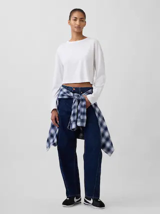 High Rise Barrel Jeans | Gap (CA)