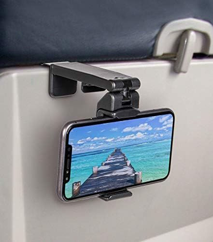 Universal Airplane in Flight Phone Mount. Handsfree Phone Holder for Desk with Multi-Directional Dua | Amazon (US)