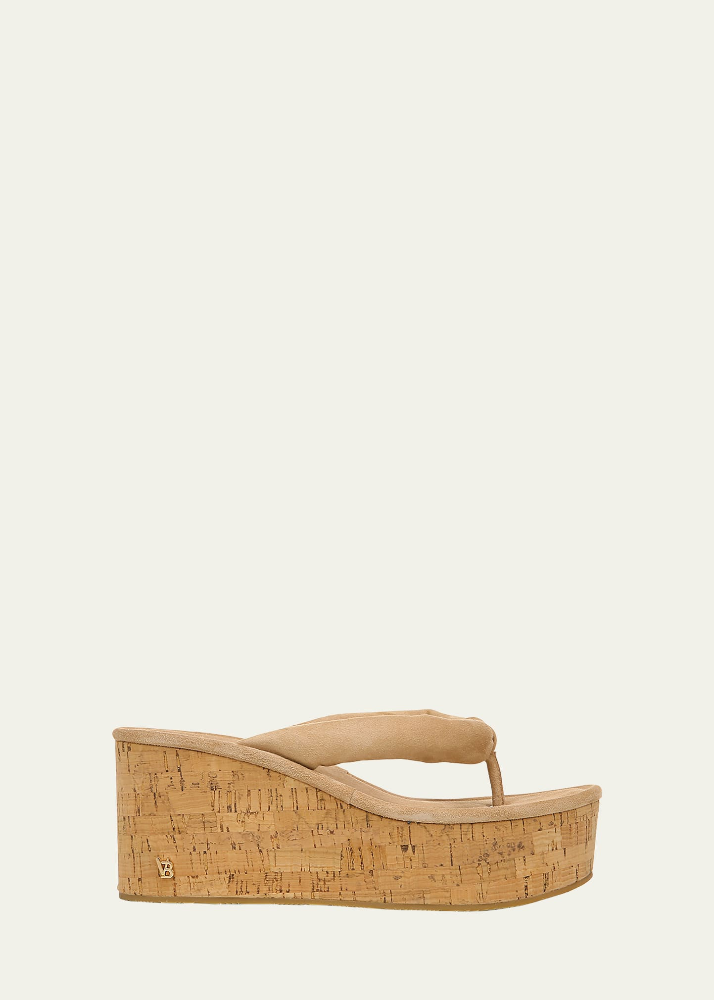 Veronica Beard Geno Suede Wedge Thong Sandals | Bergdorf Goodman