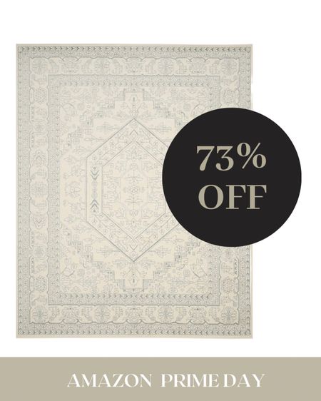 Sale Prime Day Area Rug Cream Pattern 73% off neutral modern 