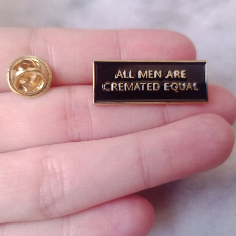 All Men Are Equal Dark Humor Enamel Pin - Etsy | Etsy (US)