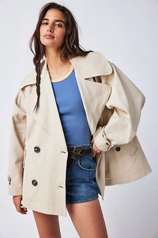 Highlands Solid Peacoat | Free People (Global - UK&FR Excluded)