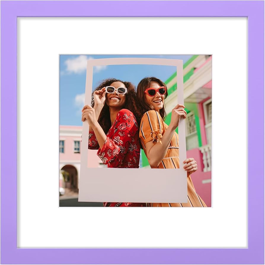 Vittanly 12x12 Picture Frame, Engineered Wood with Shatter Resistant Plexiglass, Display Pictures... | Amazon (US)