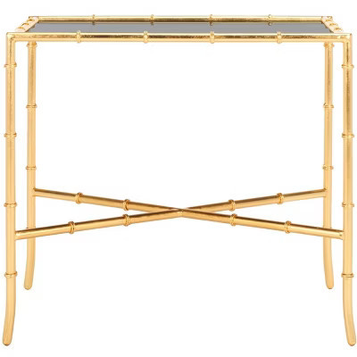 Chandler Accent Table - FOX2513 - Gold/Glass - Safavieh Couture | Target