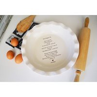 Pie Plate With Handwritten Recipe, Mother's Day Gift, Personalized Dish Mom Mother-In-Law Birthday G | Etsy (US)