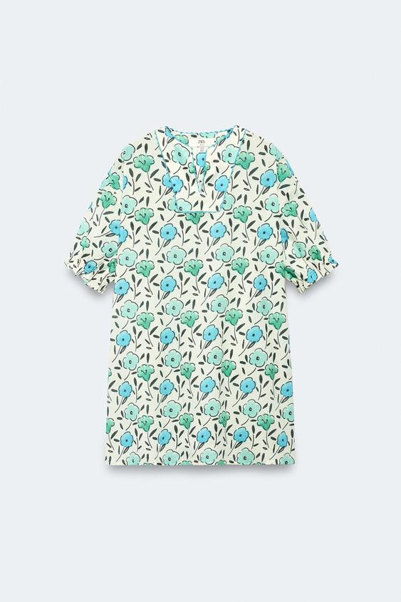 2-14 YEARS / LIMITED EDITION FLORAL PRINT CAFTAN DRESS | Zara US