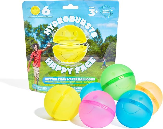 Hydroburst 6-pack Reusable Water Balloons by Relatable, For The Pool, Beach Toys And Outdoor Play... | Amazon (US)
