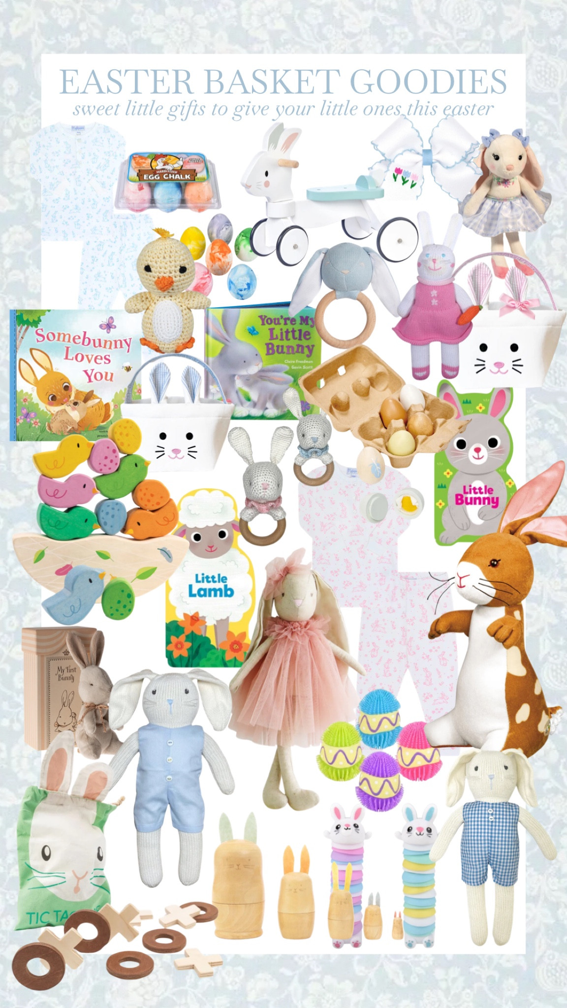 I’ve gathered a bunch of great gifts for Easter to fill your little ones’ Easter baskets! 🐣🌸 From cute toys and books to fun accessories and sweet treats, these gifts are perfect for making their baskets extra special this year! 🎁 options that are great for newborns, babies, toddlers, and little kids! 🐰

#EasterBaskets #EasterGifts #LTKKids #EasterEggHunt #KidsGifts #BasketStuffers #EasterFun #SpringCelebration #LittleOnes #EasterSeason #GiftIdeas #easter #easterbasket 

#LTKFindsUnder50 #LTKSeasonal #LTKKids
