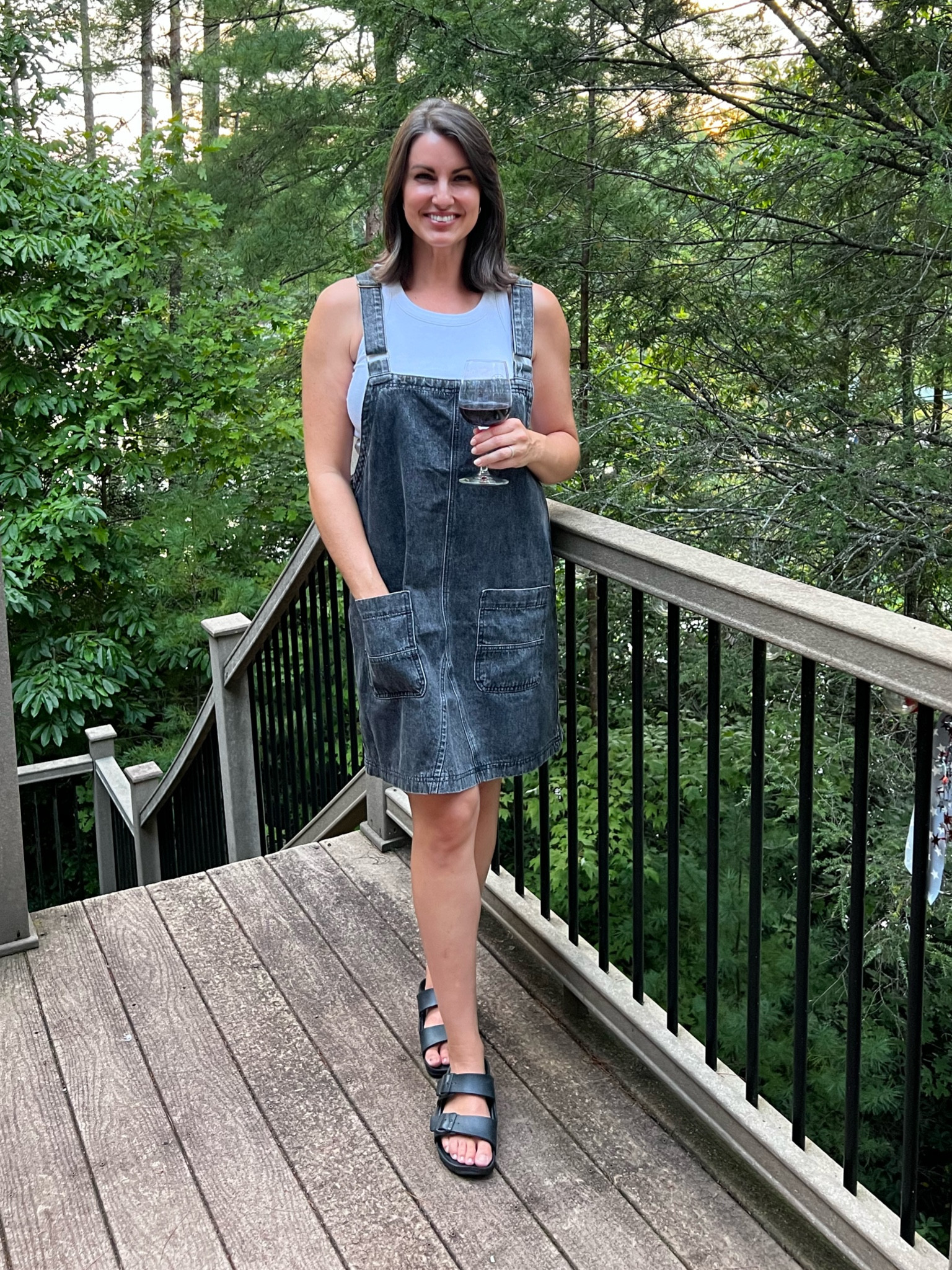 Get the cute denim overall look but in a comfortable jumper style. So cute now with a basic tank and my most worn shoe, and style it later with long sleeves and tall boots  

#LTKStyleTip #LTKSeasonal #LTKFindsUnder50