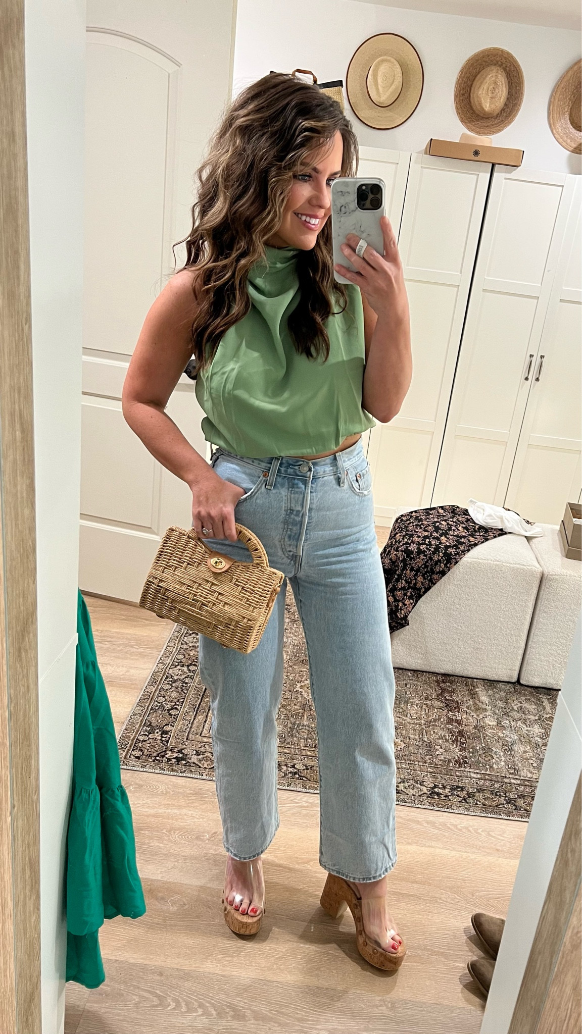 Top: is part of the set . In a medium true to size
Jeans: size up one to a 28
Shoes: true to size

Spring outfit, platform sandals, date night, satin top,


#amazonfashion 

#LTKsalealert #LTKstyletip #LTKunder50