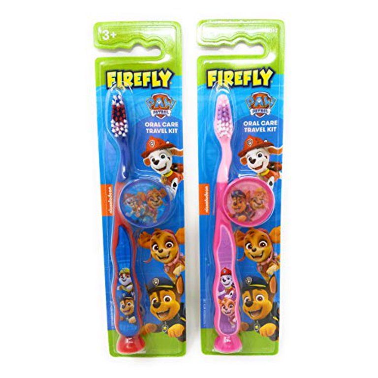 PAW Patrol Toothbrush for Kids 3+ yrs. Soft Suction Cup Pack of 2 | Walmart (US)