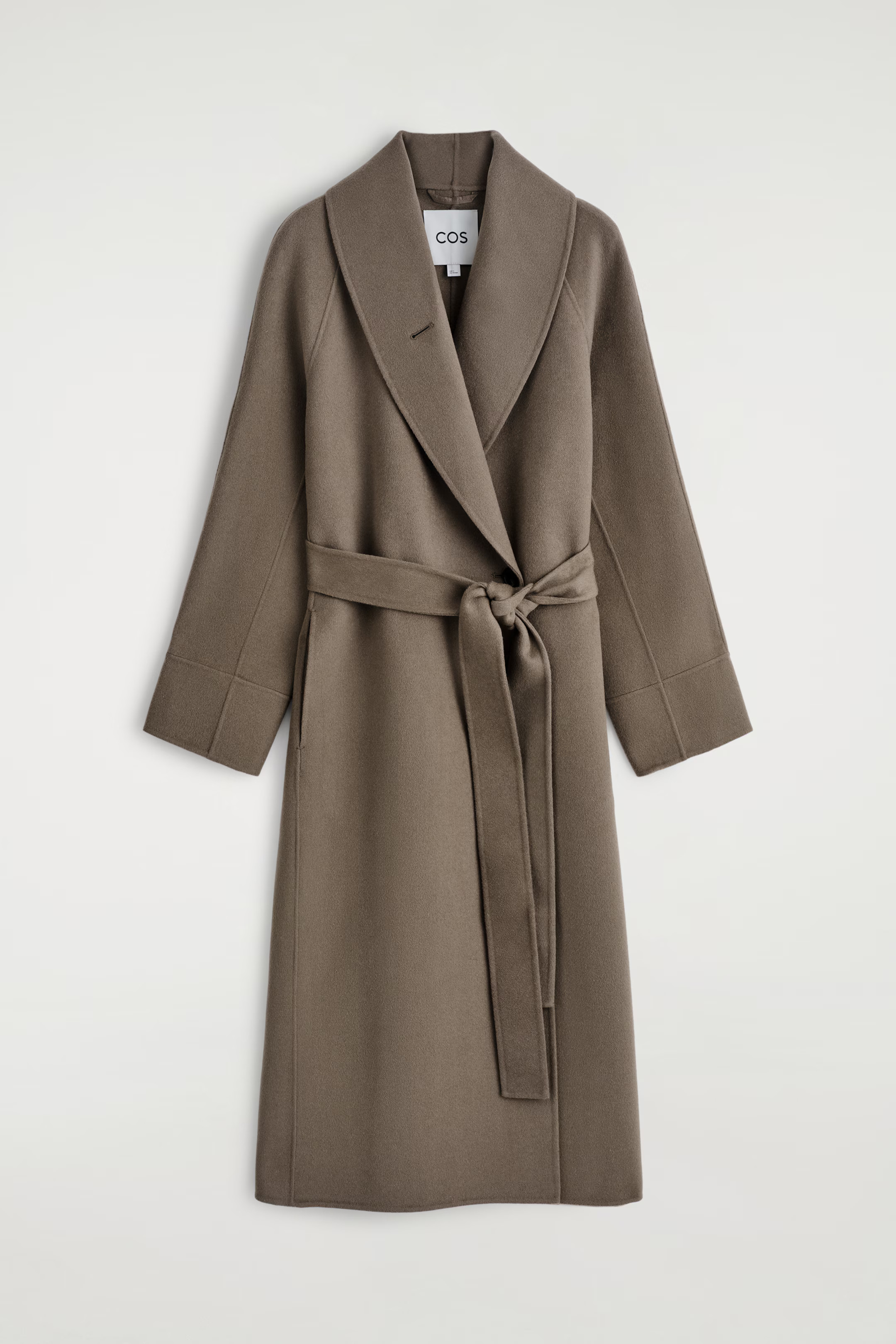 MANTEAU LONG CEINTURÉ EN LAINE DOUBLE FACE | H&M (FR, IT, ES, PT, BE)
