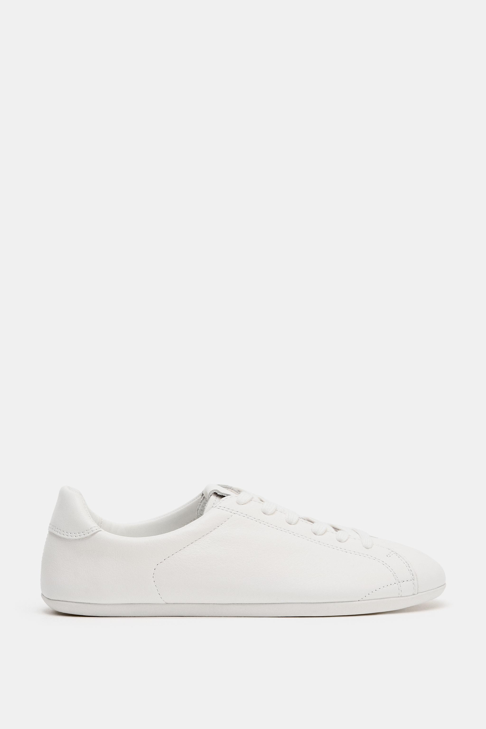 LEATHER SNEAKERS | Zara Canada