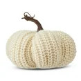 Harvest Cream Knit Pumpkin Decoration, 5.5", by Way To Celebrate | Walmart (US)