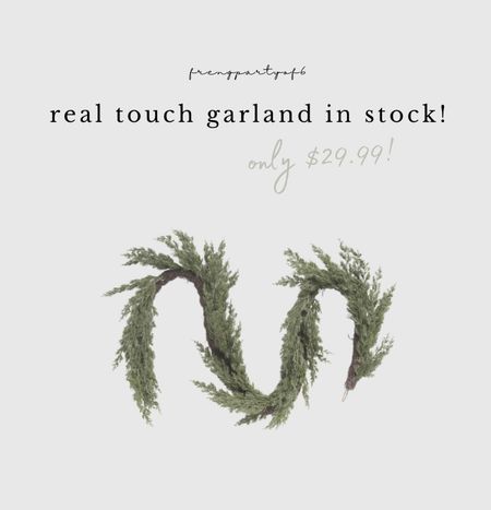 Real touch garland in stock and only $29.99! Will sell out fast! Christmas decor, holiday home, mantle decor 

#LTKhome #LTKfindsunder50 #LTKHoliday