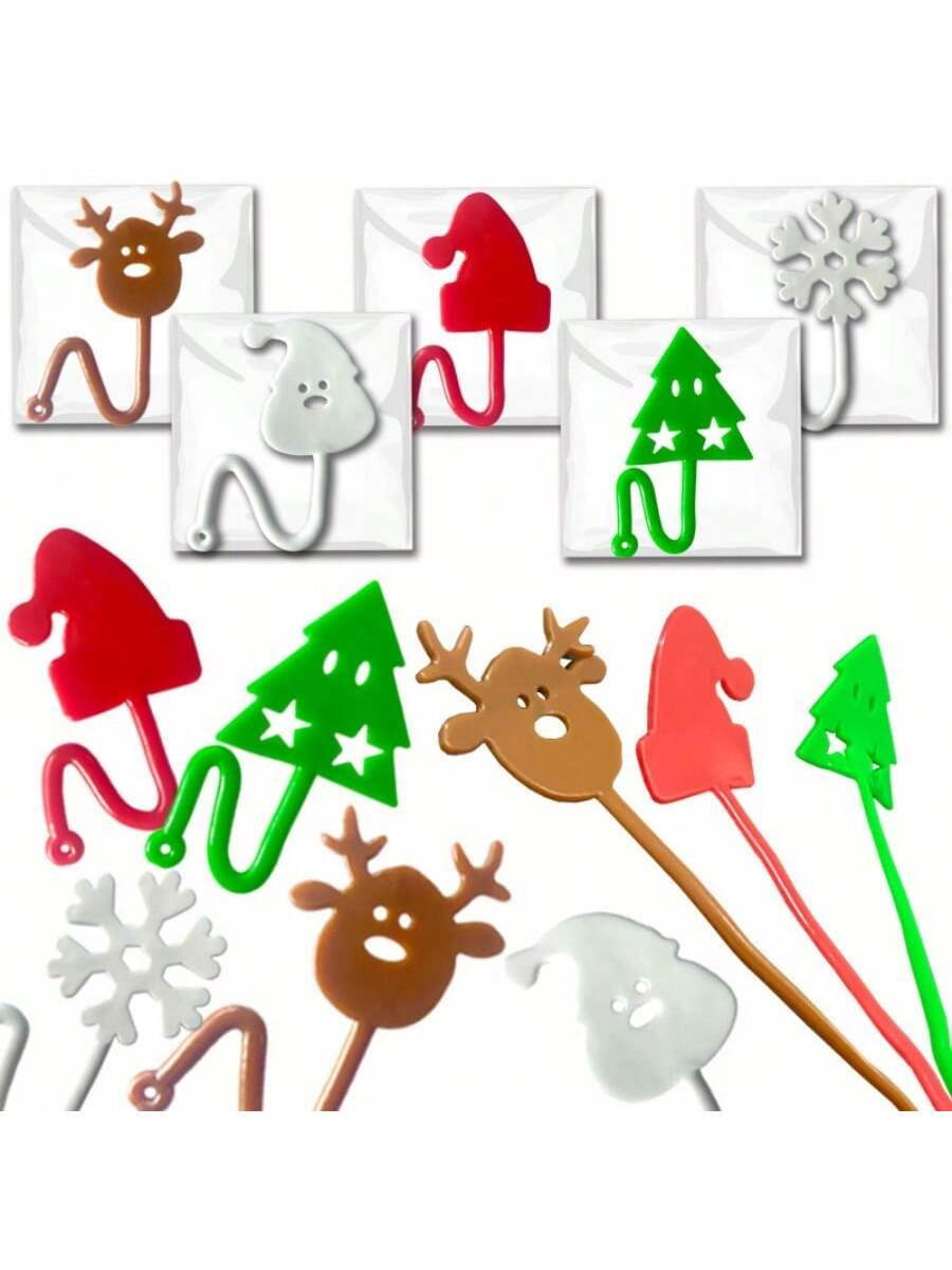 16Pcs Christmas Sticky Hands Party Favors Stretchy Sticky Toys Bulk For Christmas Treats Goodie B... | SHEIN