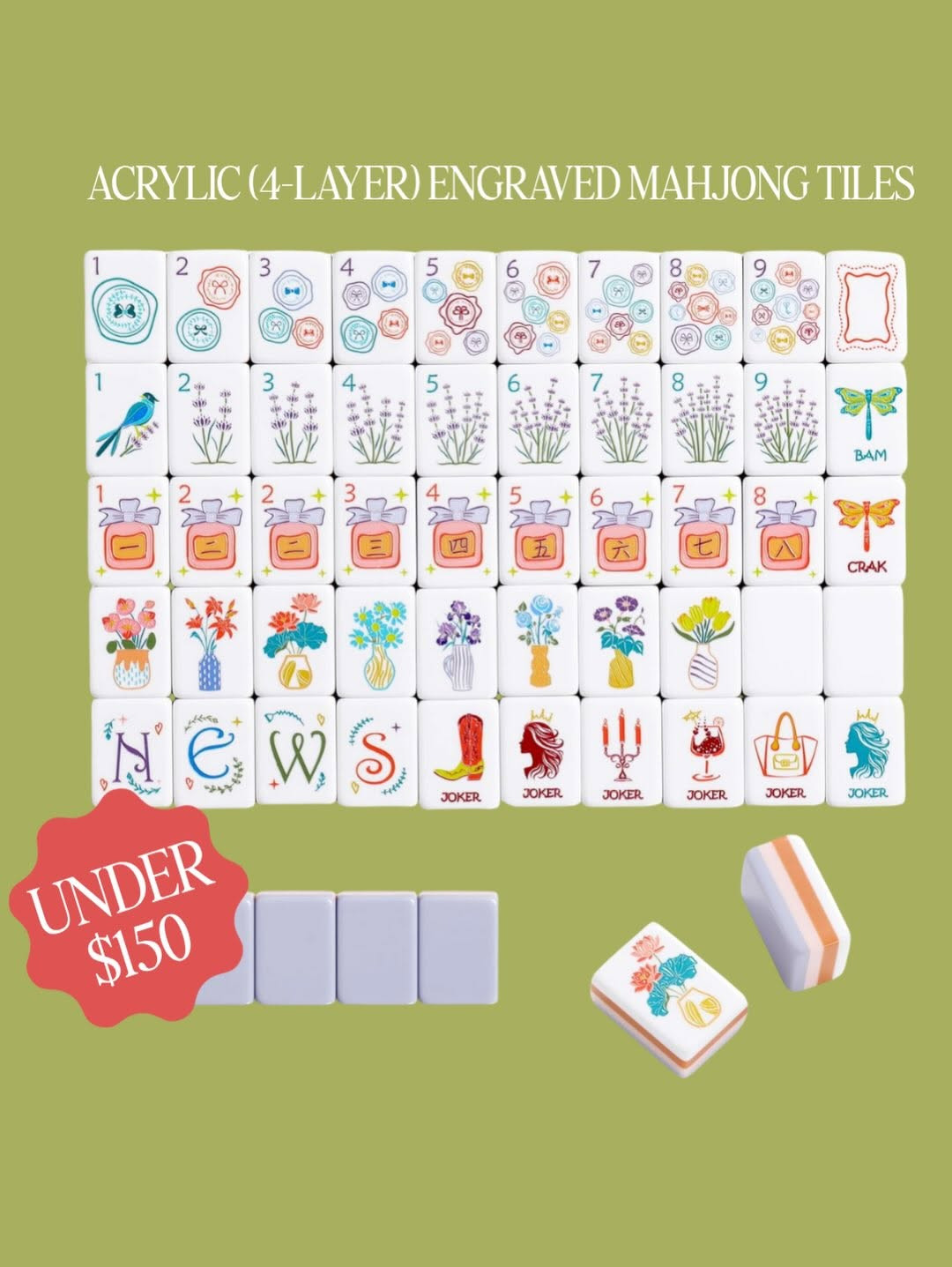 My top picks for Prime Day!! These Mahjong tiles are beautiful and perfect for any mat!

#TheSouthernSource #PrimeDay 

 #LTKSaleAlert
