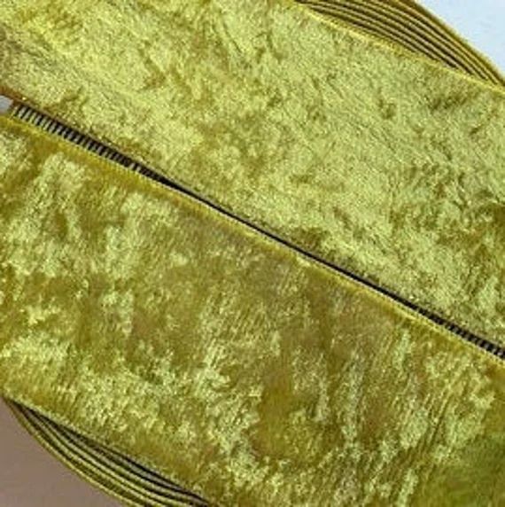 2 X 1 Y Vintage Velvet Ribbon Hand Dyed Ombre Chartreuse | Etsy | Etsy (US)