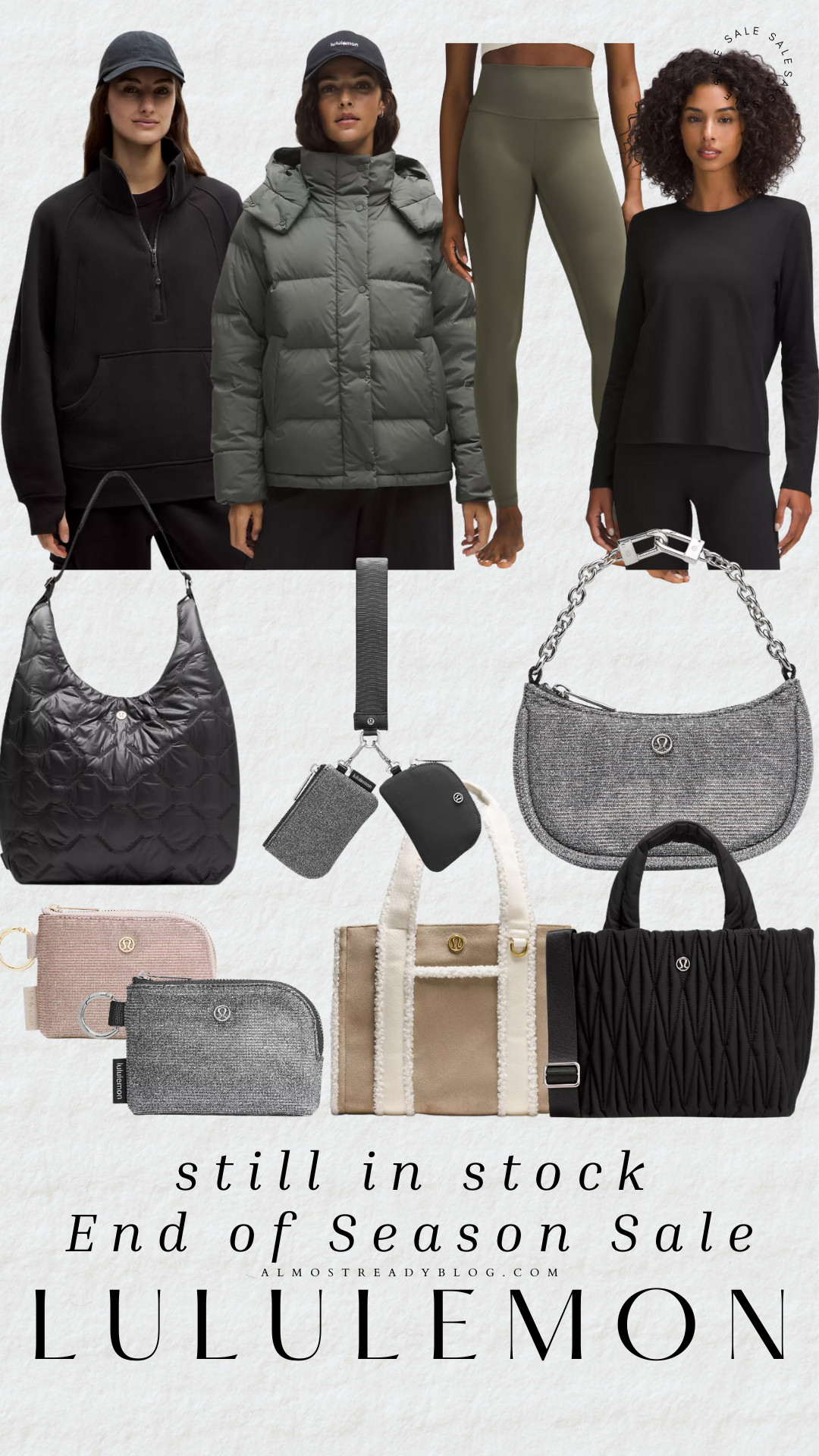 End of Season Sale, sale finds still in stock! 

athleisure clothes, workout clothes, lululemon align, lululemon bags on sale, lululemon leggings on sale, amnda west, almost ready blog. 

 

#LTKSaleAlert #LTKFindsUnder100