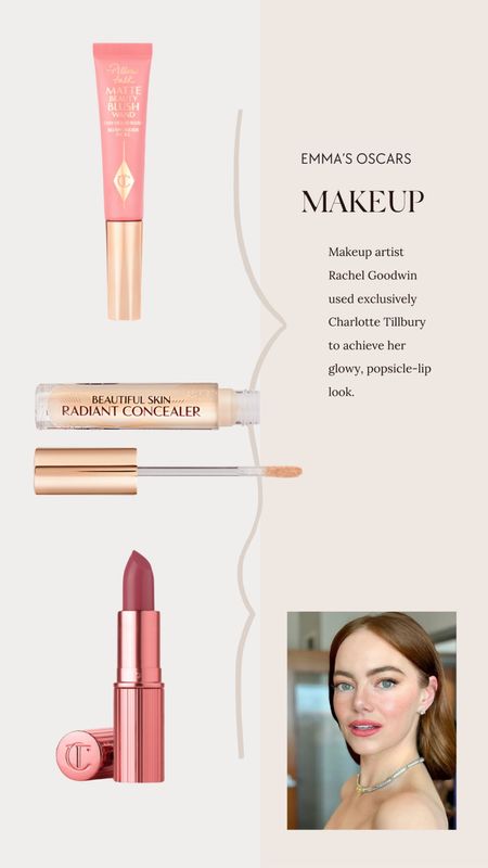 I loved Emma’s Oscar’s makeup and learned she used all products from Charlotte Tilbury. What I’m ordering for summer glow makeup here!

#LTKfindsunder100 #LTKbeauty