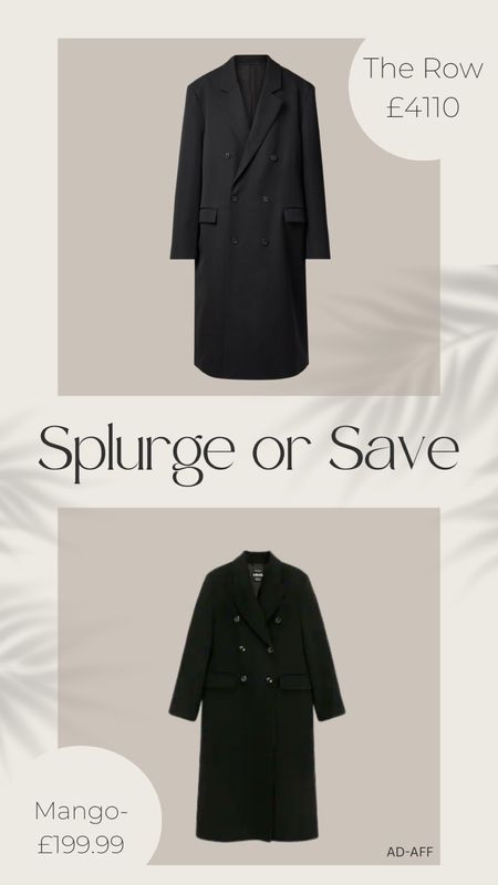Splurge or save 🖤
Boxy long black coat 🖤

#LTKstyletip #LTKSeasonal #LTKsalealert