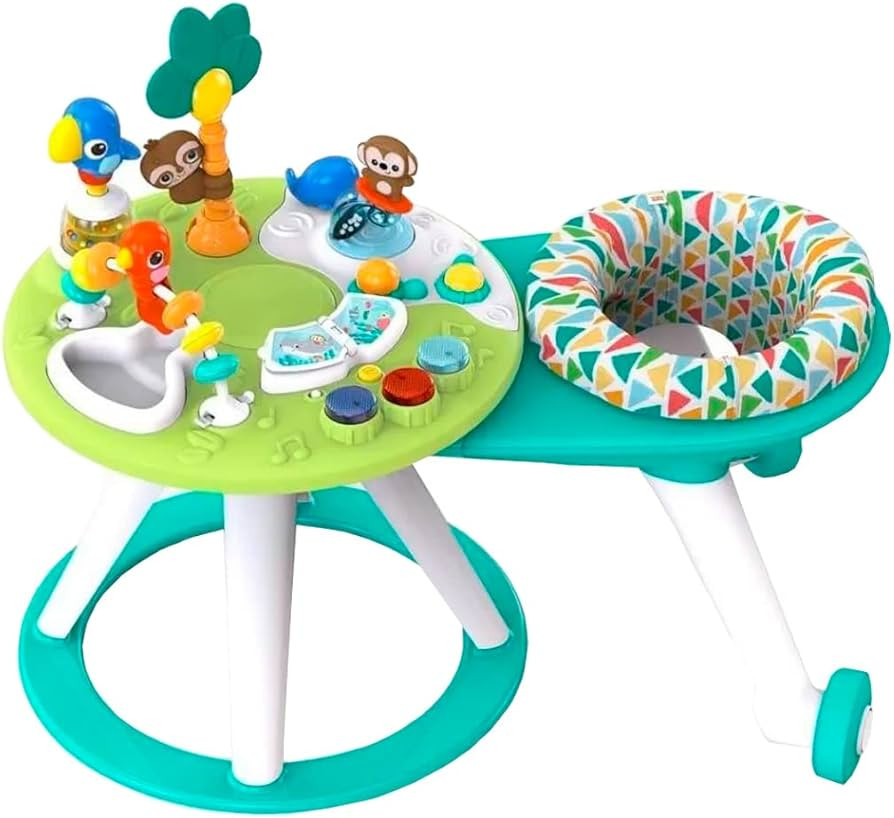 Bright Starts Around We Go 2-in-1 Walk-Around Baby Activity Center & Table, Tropic Cool, Ages 6 M... | Amazon (US)