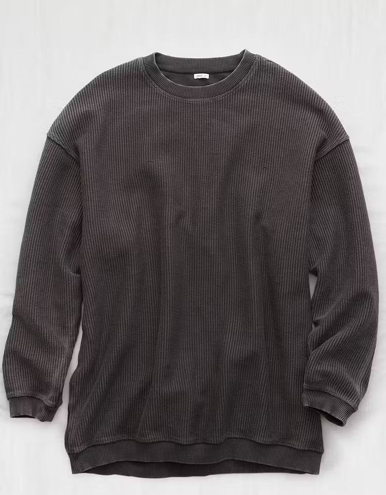 Aerie New Love Corded Oversized Sweatshirt | American Eagle Outfitters (US & CA)
