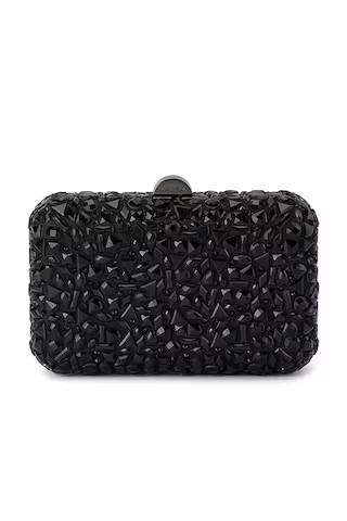 olga berg Aviva Crystal Clutch in Black from Revolve.com | Revolve Clothing (Global)