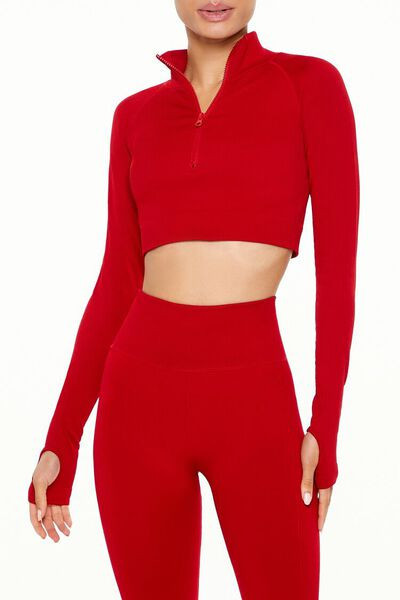Active Seamless Half-Zip Jacket | Forever 21