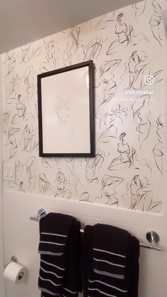 The removable peel-and-stick wallpaper that transformed my apartment bathroom.

#LTKHome #LTKFindsUnder100
