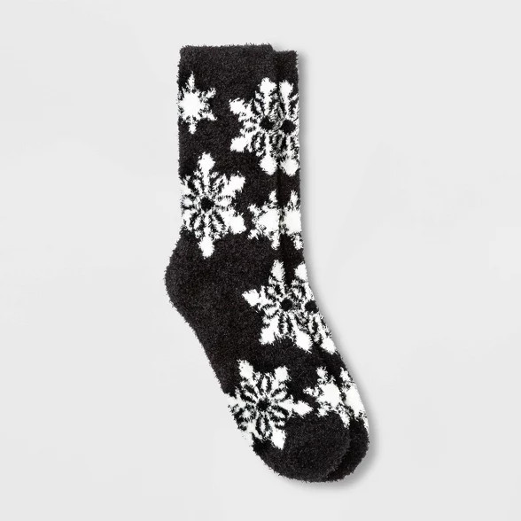 Women's Snowflake Cozy Crew Socks - A New Day™ 4-10 | Target