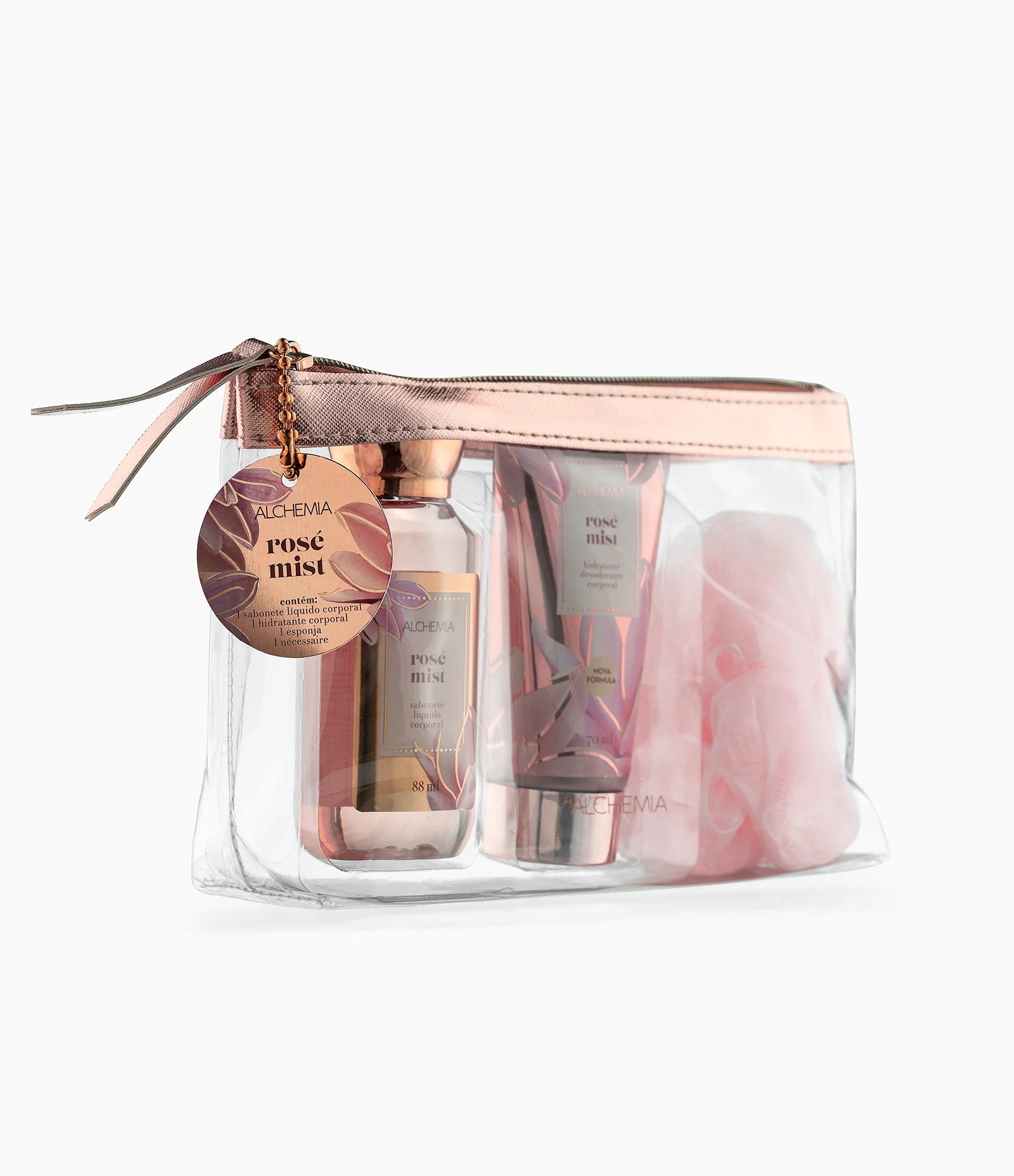 Kit Sabonete Líquido Corporal + Hidratante Desodorante Corporal + Esponja de Banho + Nécessaire... | Renner (BR)